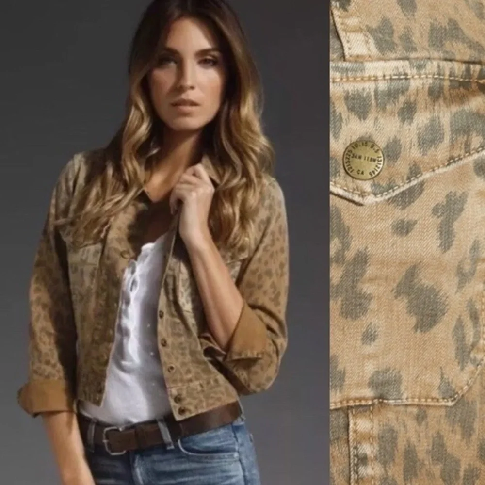 Current/Elliot Leopard Snap Jacket